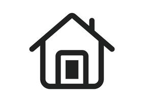 Web home icon sign isolated on white background illustration. vector