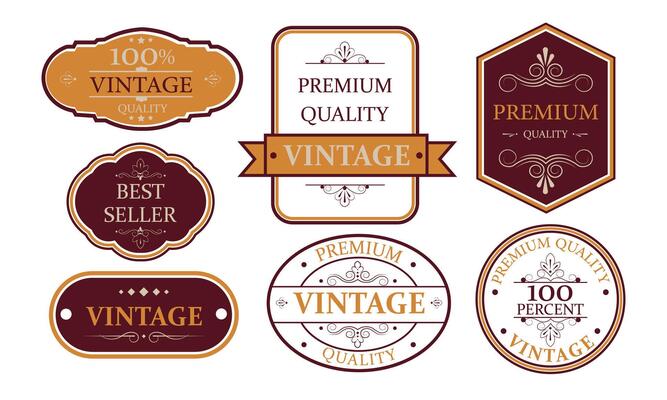 Premium Badge Collection for Certifications and Awards, Set of premium quality badges