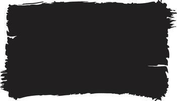 Grungy Black Rectangle vector