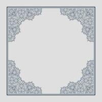 retro decorative frame design background vector