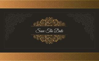 luxury retro invitation background style ornamental pattern design template vector