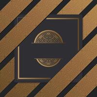 Luxury retro calligraphy square ornament frame line vector