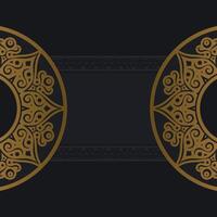 Luxury golden border pattern texture background vector