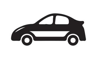 Car silhouette on a white background. Vehicle icon vector