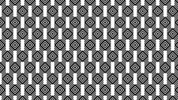 Black and White Geometric Pattern with Repeated Diamond Motifs vector