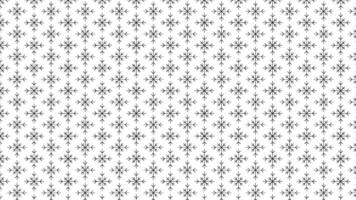 Black Snowflake Pattern on White Winter Background vector