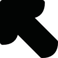 Black Arrow Pointing Upward on White Isolated Background vector