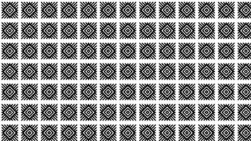 Geometric Pattern with Repeating Diamond Motifs in Black and White vector