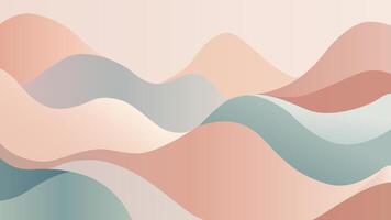 Abstract Pastel Waves Background Elegant Fluid Design vector