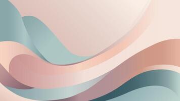 Soft Pastel Wave Background Elegant Abstract Design vector