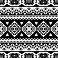 Tribal striped seamless pattern, aztec geometric black white background. Can be used in fabric design for clothes, accessories, decorative paper, wrapping, web design, etc vector