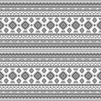 Ethnic seamless monochrome pattern. Aztec geometric background. Tribal print. Navajo fabric. Modern abstract wallpaper, for paper, textile design. vector