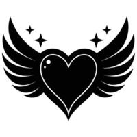 A bold graphic design of a heart vector
