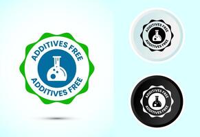 Additives free icon design vector