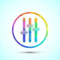 Volume icon illustration, Sound icon for apps and websites, low poly vector