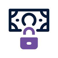 secure payment dual tone icon vector