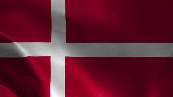 flag of Denmark waving in the air background animated video