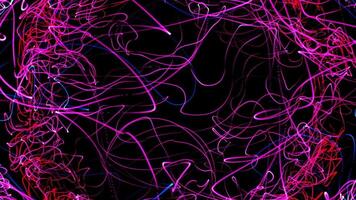A colored background of moving winding lines. Abstract animation. video