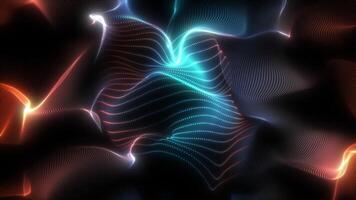 Wavy color dynamic background. Abstract animation. video