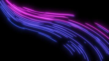 Flow of digital information. Moving segments of colored lines. Background for logo animation. video