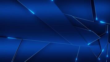 Futuristic Blue Abstract Background with Glowing Lines video