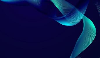 A futuristic abstract background Elegant digital artwork with a dynamic ribbon-like structure composed of thin, curved lines. flowing wave-like lines and illustration. vector