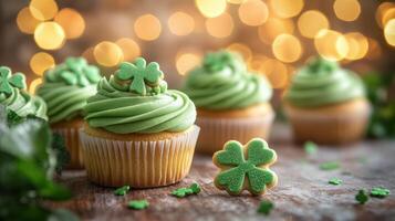 St patrick's day cupcakes photo