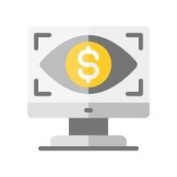 Business monitoring icon color simple vector
