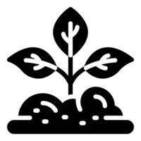 Growth icon simple glyph vector