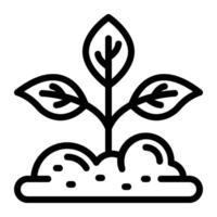 Growth icon simple line vector