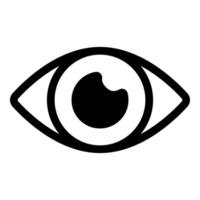 Eye icon simple vector