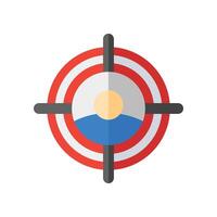 Business target audience icon color simple vector