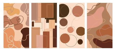 Attractive Brown Abstract Background vector
