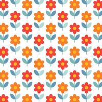 A pattern with flowers on it vector