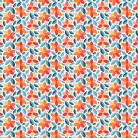 A colorful pattern with leaves on it vector