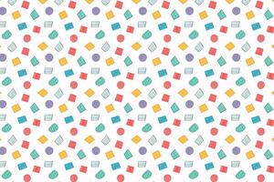 A colorful pattern with dots and squares vector