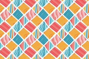 A colorful pattern with a diamond shape vector