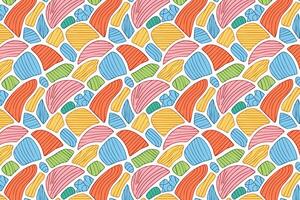 A colorful pattern with many different shapes vector