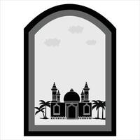 mosque Illustration on white background vector