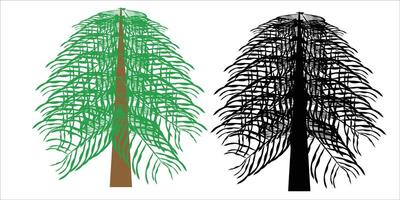 tree Illustration over white background vector