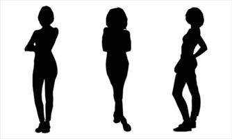 Women silhouette Illustration vector