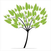 Tree and leaf Illustration vector