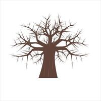A Illustration icon.a tree without leaf . vector