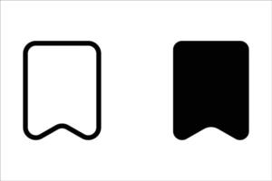 Bookmark icon. sign for mobile concept and web design. illustration vector