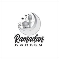 Ramadan kareem ifter mahfil logo design image icon element vector