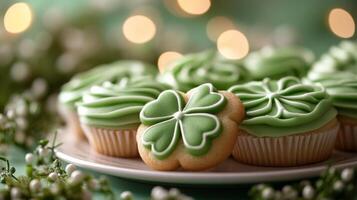 St patrick's day cupcakes photo