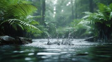 Rainforest waterfall, rainforest, rainforest waterfall, rainforest waterfall, rainforest waterfall, photo
