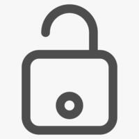 unlock, interface icons and symbols vector