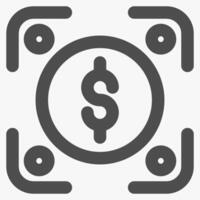 qr code payment, finance and payments icon vector