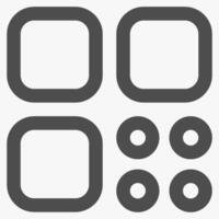 menu button, interface icons and symbols vector